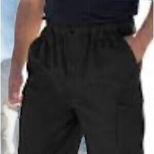 NWOT 2*Boulder Creek Men's Black Cargo Shorts Canvas Size Big and Tall 4XL RETRO